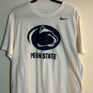 Nike White Penn State Logo Men's Tee